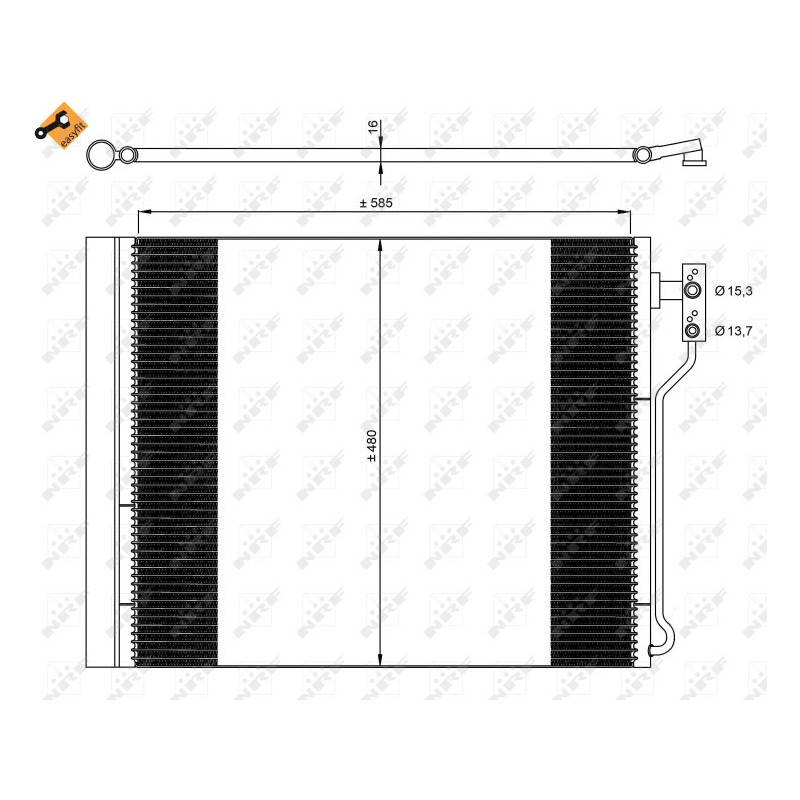 NRF 35971 Air conditioning condenser