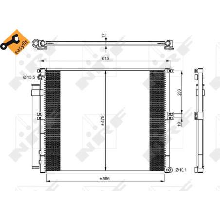 NRF 350050 Condensador de aire acondicionado