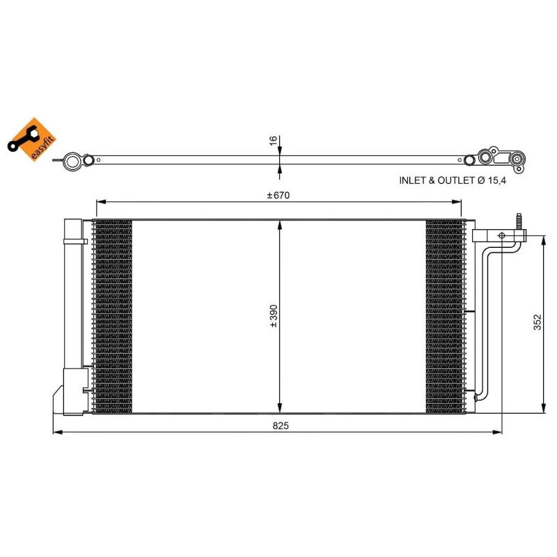 NRF 350051 Condensatore climatizzatore