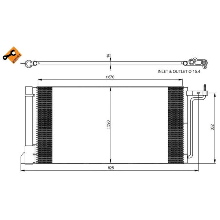 NRF 350051 Condensatore climatizzatore