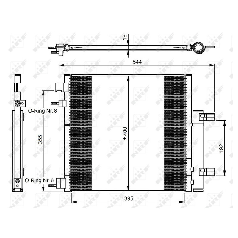 NRF 350048 Condensador de aire acondicionado