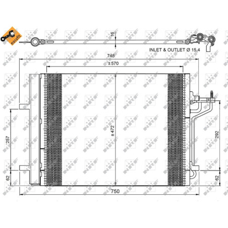 NRF 350052 Condensatore climatizzatore