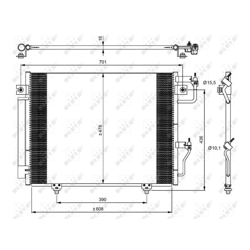 NRF 350049 Skraplacz klimatyzacji