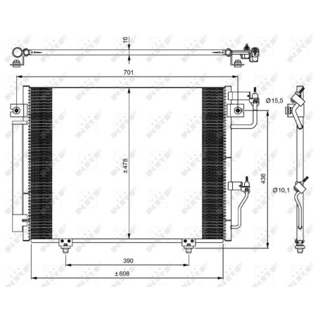 NRF 350049 Skraplacz klimatyzacji