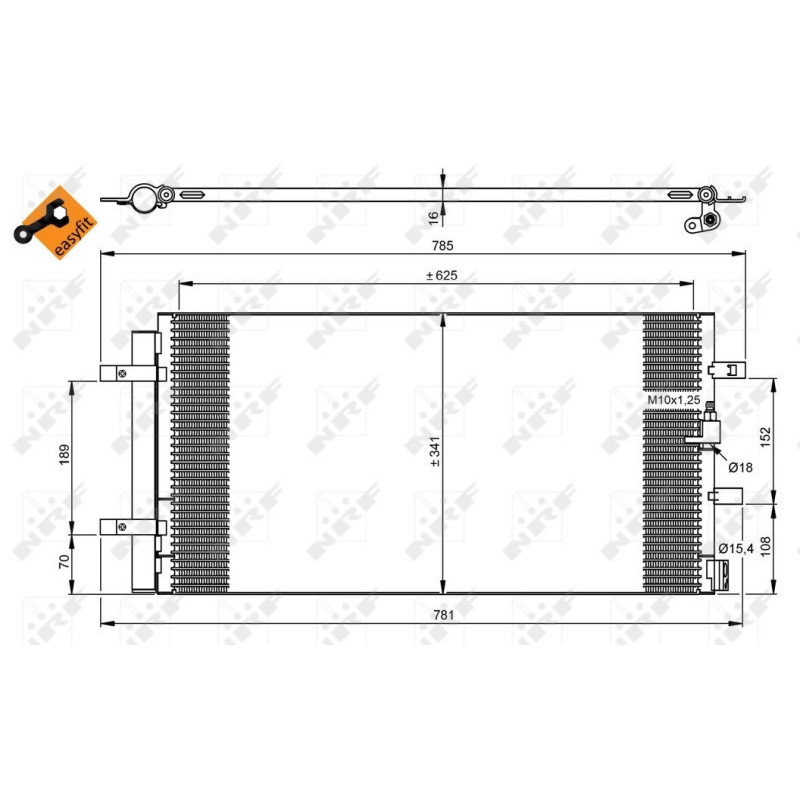 NRF 350046 Skraplacz klimatyzacji