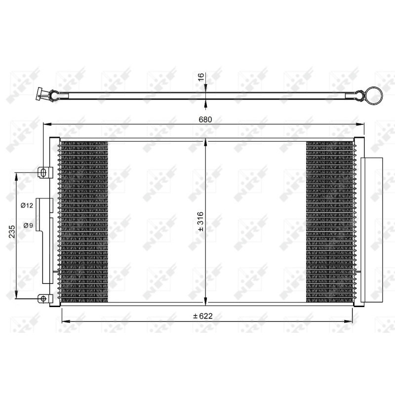 NRF 350071 Skraplacz klimatyzacji