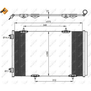 NRF 350066 Condensador de aire acondicionado