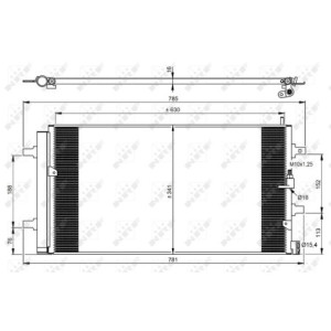 NRF 350069 Air conditioning condenser
