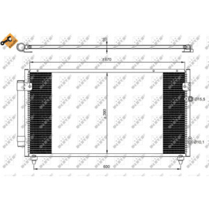 NRF 350072 Condenseur de climatisation