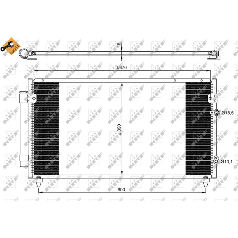 NRF 350072 Condenseur de climatisation