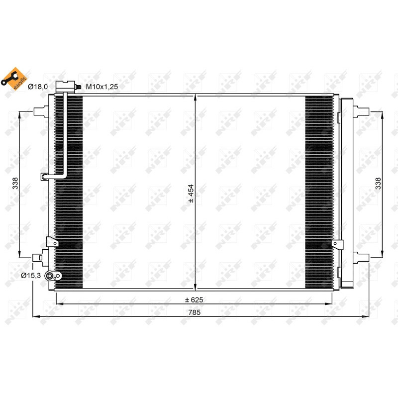 NRF 350059 Skraplacz klimatyzacji