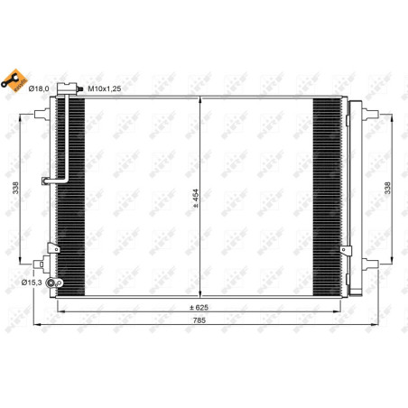 NRF 350059 Condensador de aire acondicionado