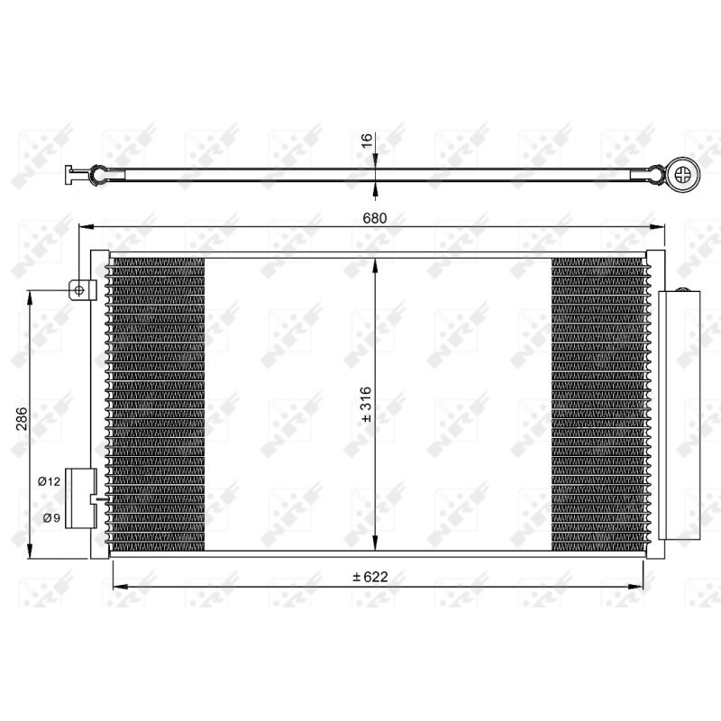 NRF 350061 Air conditioning condenser