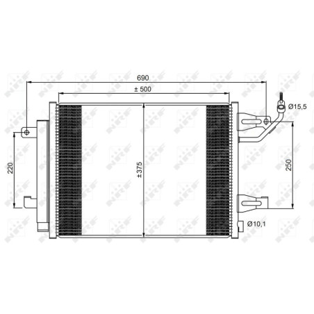 NRF 350073 Skraplacz klimatyzacji