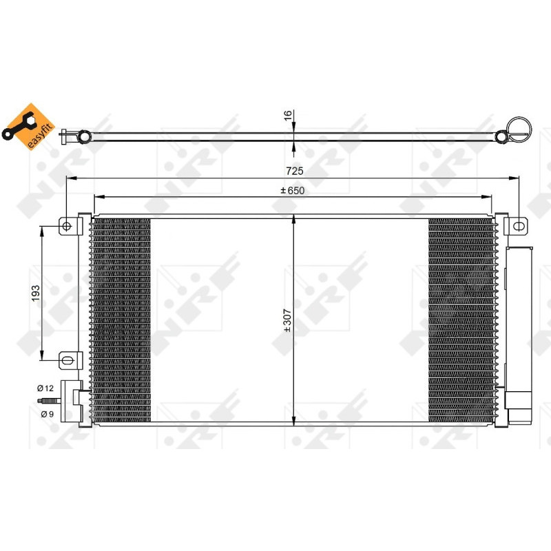 NRF 350067 Condensador de aire acondicionado