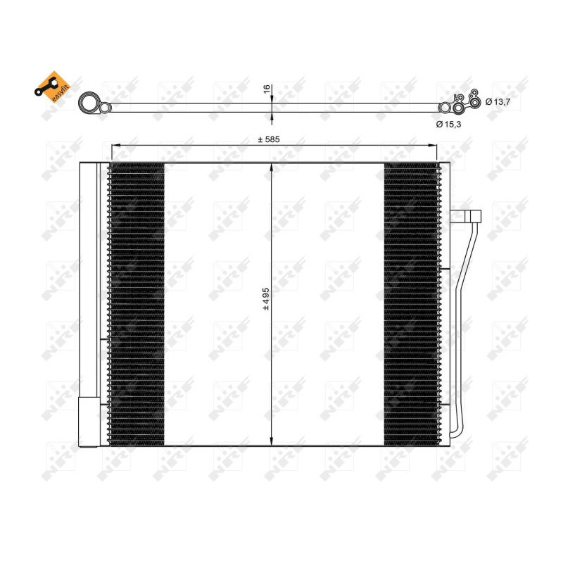 NRF 350077 Condenseur de climatisation