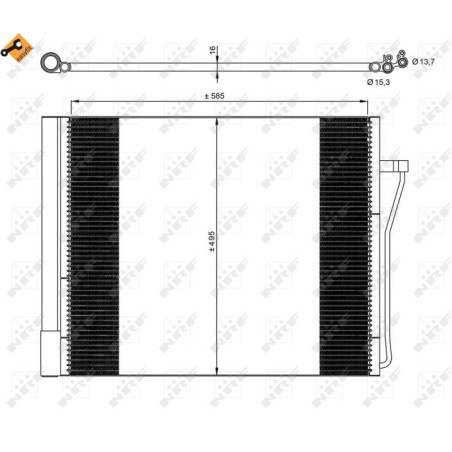 NRF 350077 Condensatore climatizzatore