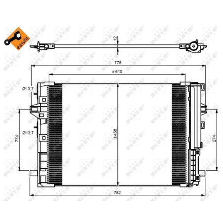 NRF 350081 Condensatore climatizzatore