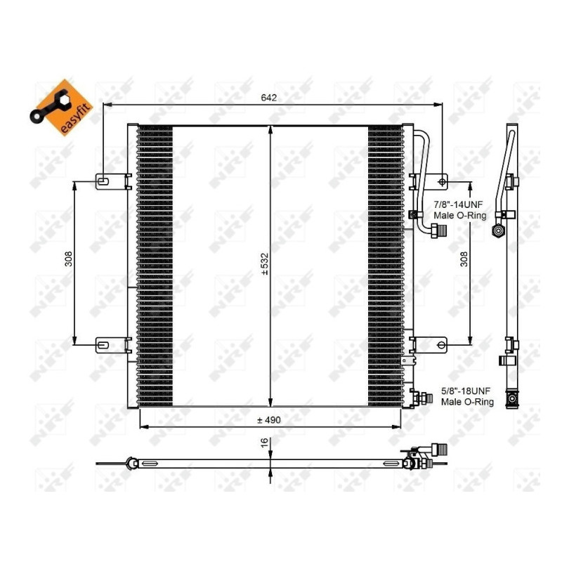 NRF 350084 Condensador de aire acondicionado