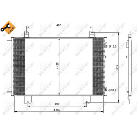 NRF 350092 Skraplacz klimatyzacji