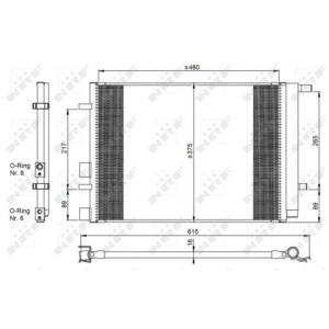 NRF 350095 Skraplacz klimatyzacji