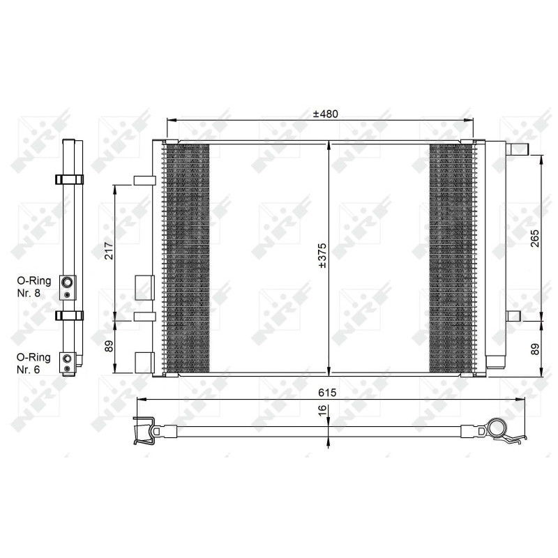 NRF 350095 Skraplacz klimatyzacji