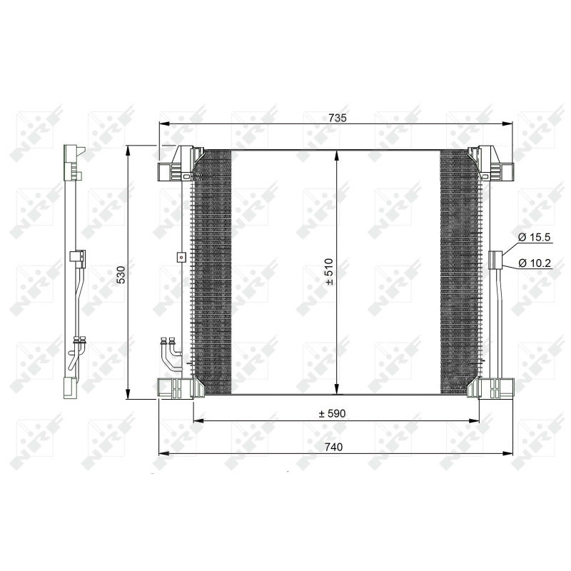 NRF 350099 Condensatore climatizzatore