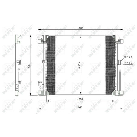 NRF 350099 Condensatore climatizzatore