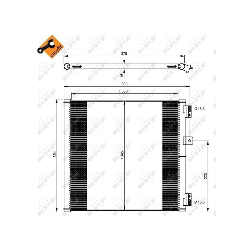 NRF 350204 Air conditioning condenser