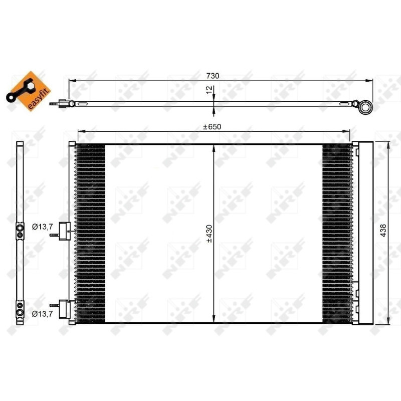 NRF 350206 Condensatore climatizzatore