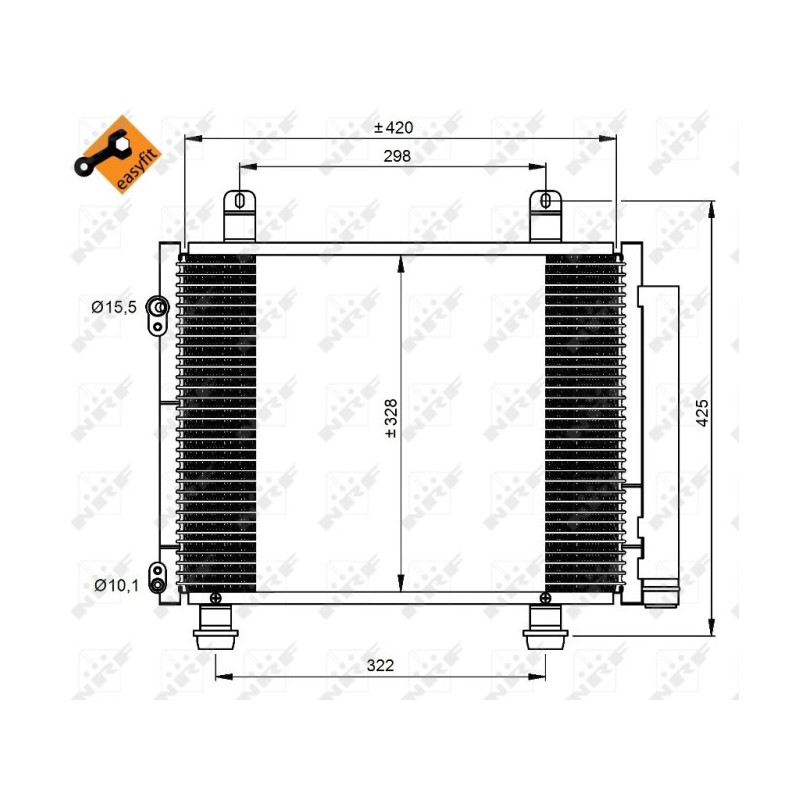 NRF 350208 Condensatore climatizzatore