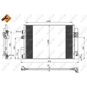 NRF 350209 Air conditioning condenser