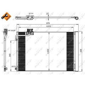 NRF 350214 Condensador de aire acondicionado