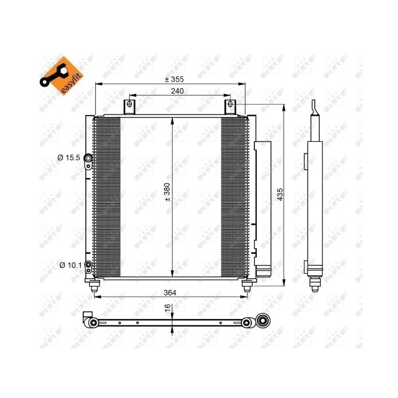 NRF 350221 Condensador de aire acondicionado