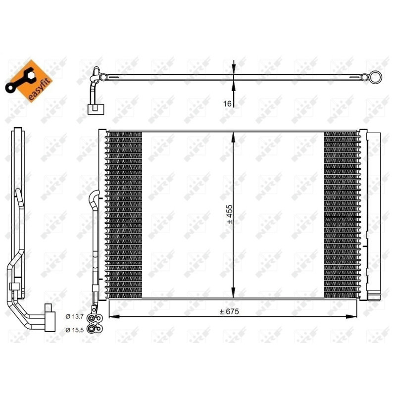 NRF 350324 Air conditioning condenser
