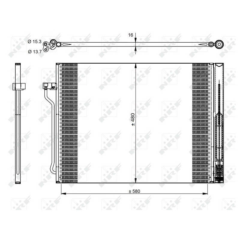 NRF 350325 Condensador de aire acondicionado