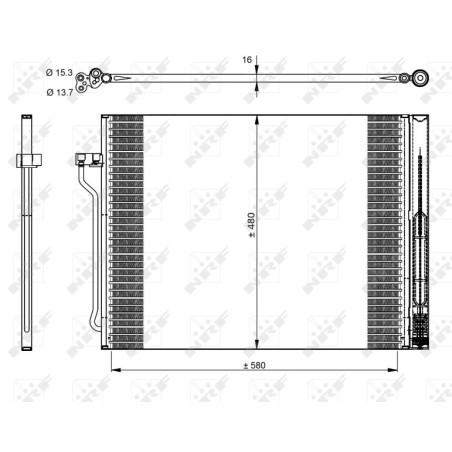 NRF 350325 Condensador de aire acondicionado