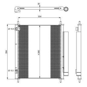 NRF 350326 Condensador de aire acondicionado