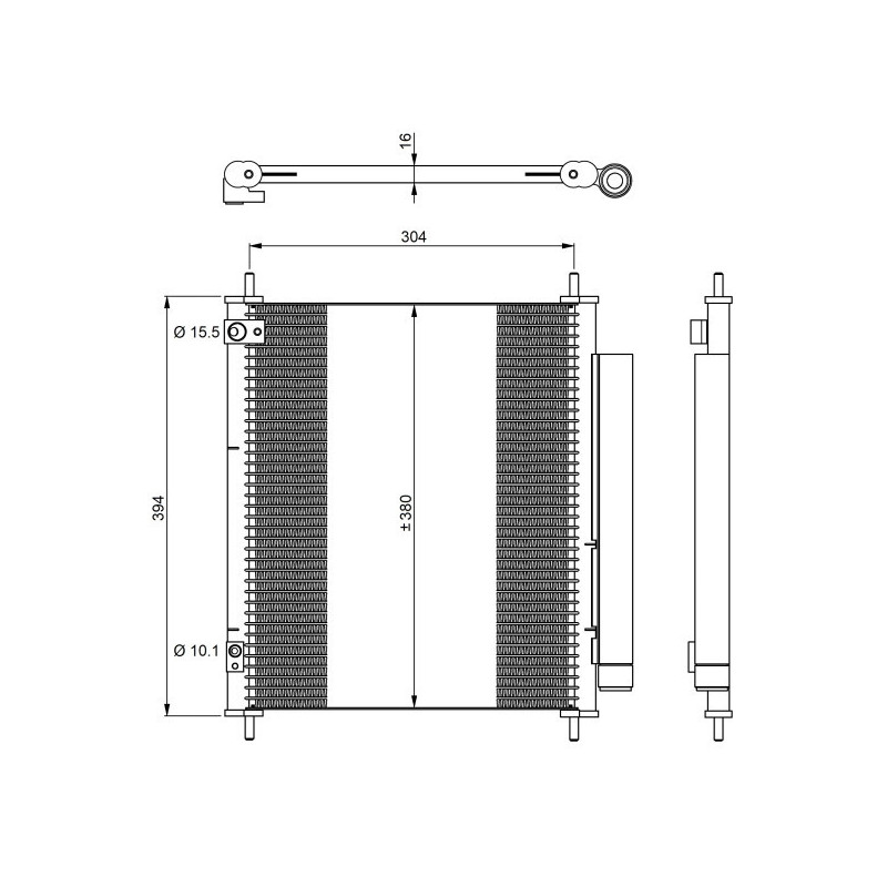 NRF 350326 Condensador de aire acondicionado