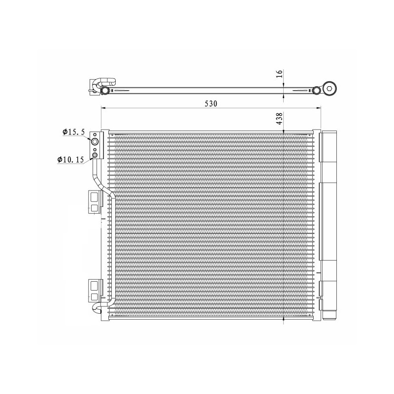 NRF 350327 Air conditioning condenser