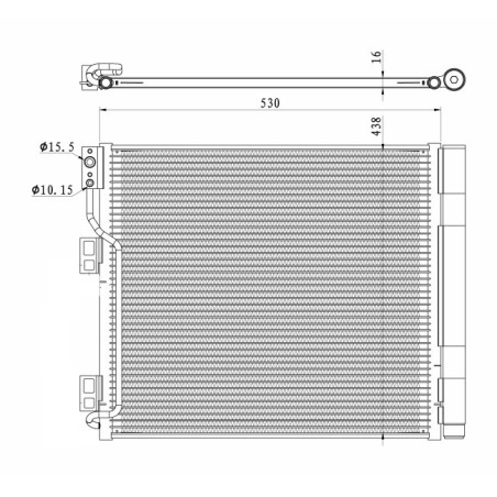 NRF 350327 Air conditioning condenser