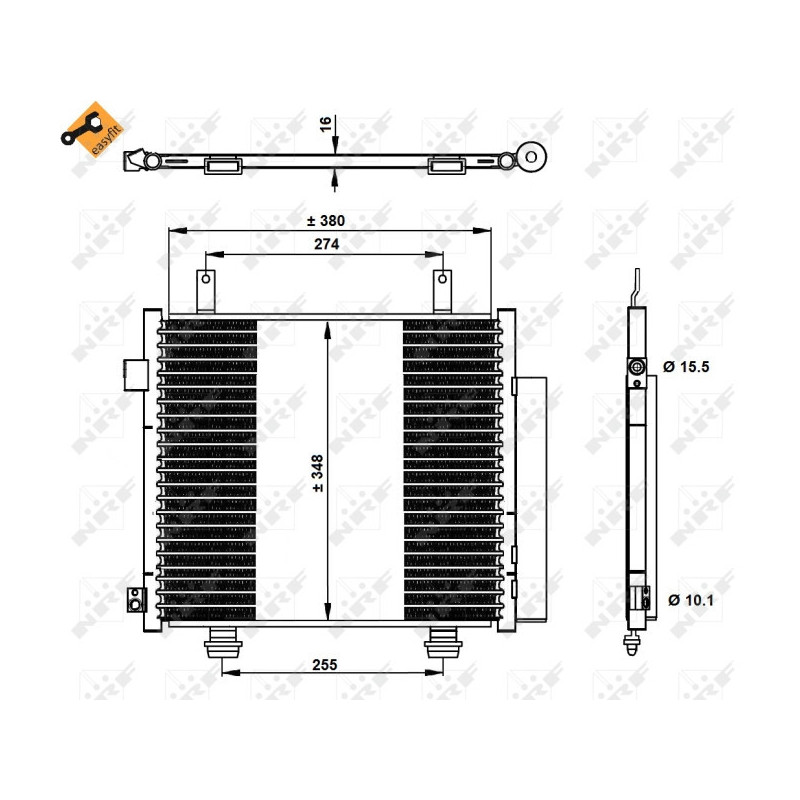 NRF 350337 Skraplacz klimatyzacji