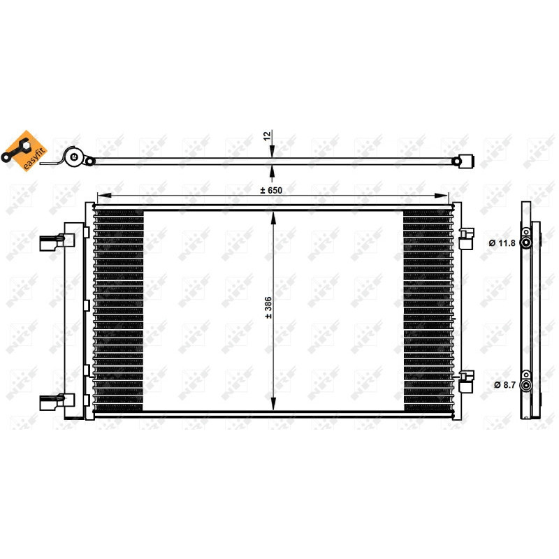 NRF 350339 Condensador de aire acondicionado