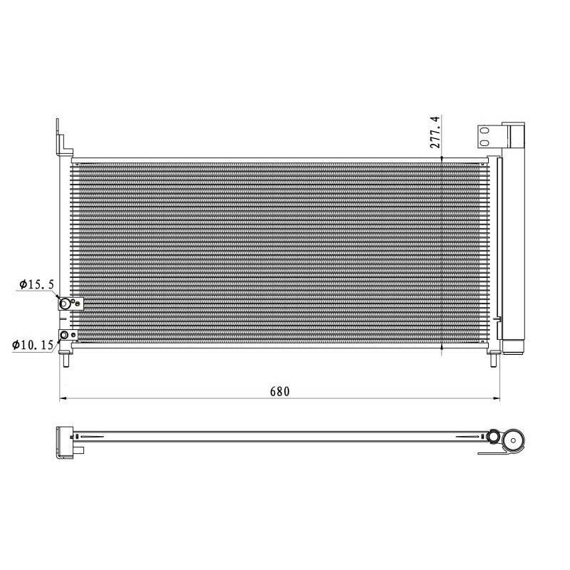 NRF 350423 Air conditioning condenser