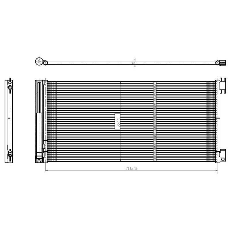 NRF 350429 Air conditioning condenser
