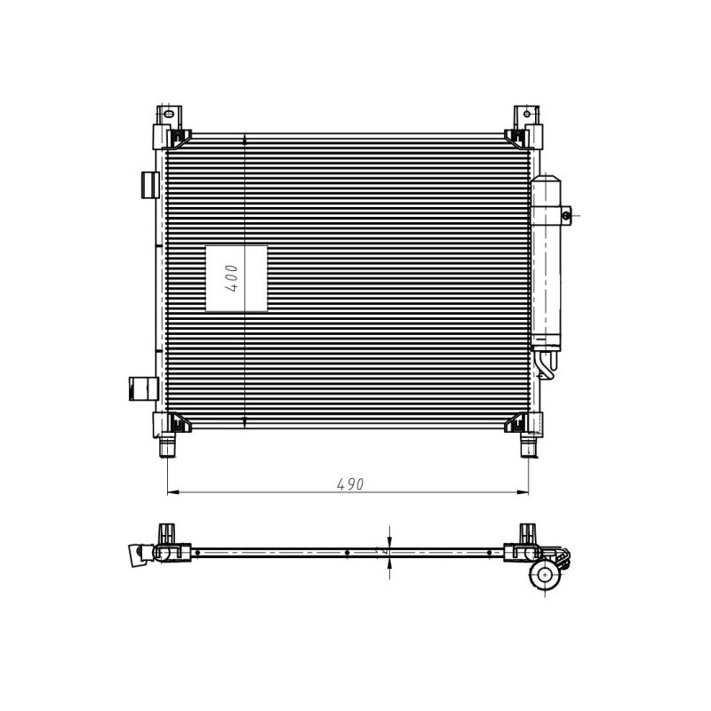 NRF 350420 Condensador de aire acondicionado