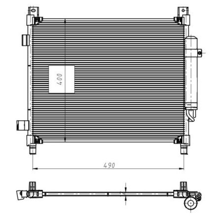NRF 350420 Condensador de aire acondicionado