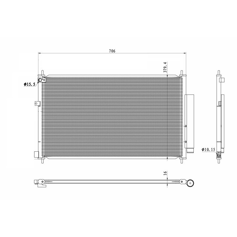 NRF 350419 Air conditioning condenser