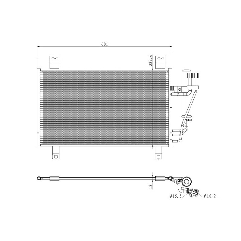 NRF 350361 Condensador de aire acondicionado