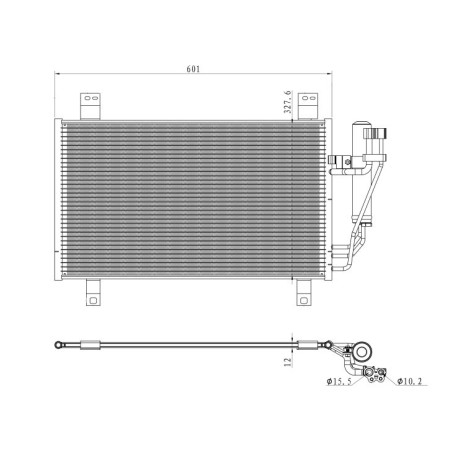 NRF 350361 Condensador de aire acondicionado